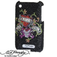 EdHardy�i�G�h�n�[�f�B�[�jLOVE KILLS SLOWLY ���C���X�g�[���@�u���b�N�@3GS�Ή��@�n�[�h�P�[�X