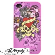 EdHardy�i�G�h�n�[�f�B�[�jLOVE KILLS SLOWLY �s���N�@4�Ή��@�n�[�h�P�[�X