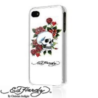 EdHardy�i�G�h�n�[�f�B�[�jSKULL ROSE �z���C�g�@4�Ή��@�n�[�h�P�[�X